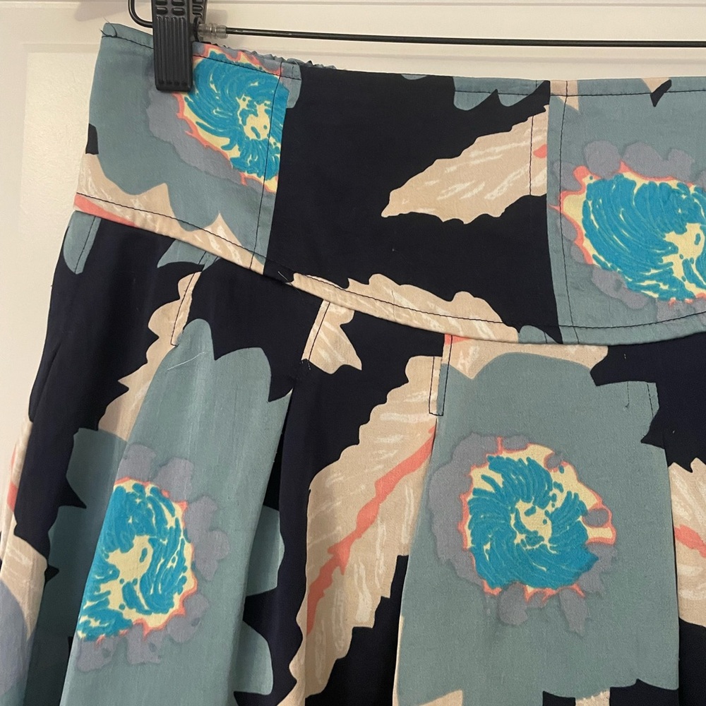 Free People Blue Floral Mini skirt - Picture 3 of 5